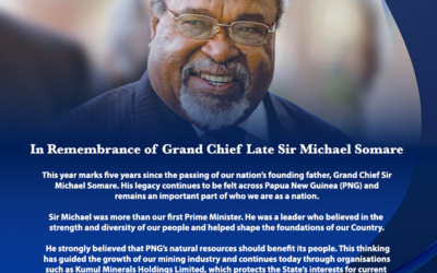 In Remembrance of Grand Chief Late Sir Michael Somare